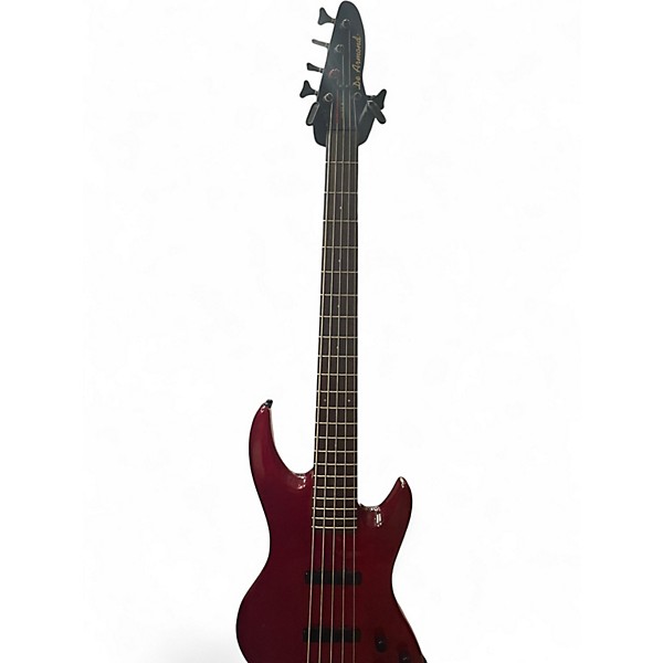 Used DeArmond Pilot V red Electric Bass Guitar