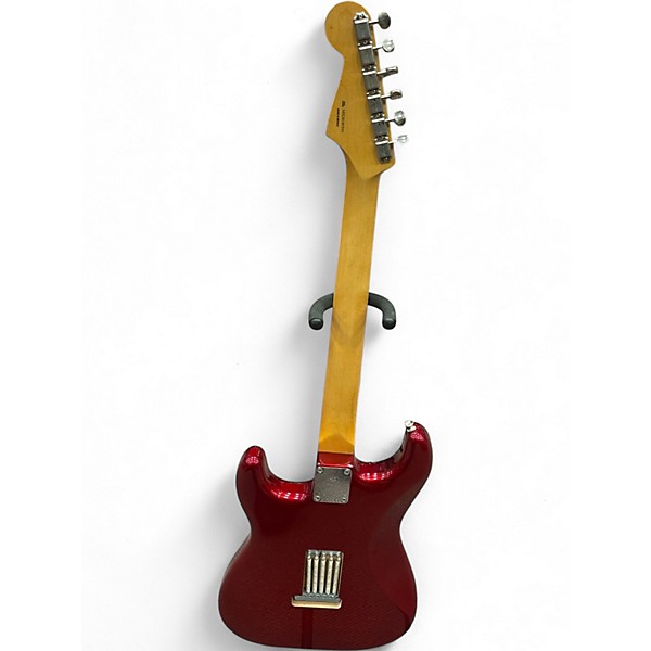 Used Parts Guitar Partscaster Candy Apple Red Solid Body Electric Guitar