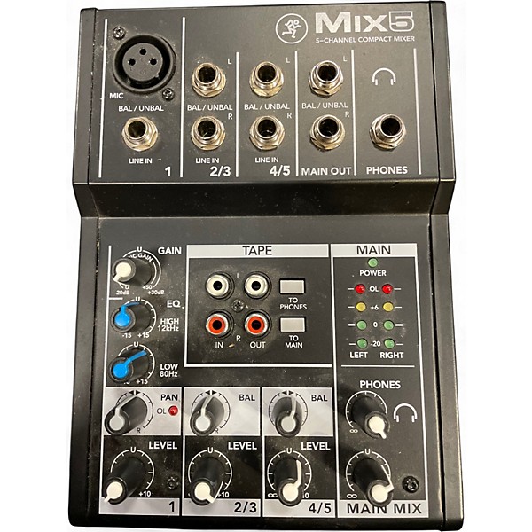 Used Mackie MIX5 Unpowered Mixer
