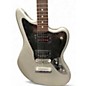 Used 2011 Fender Blacktop Jaguar HH Black and Silver Solid Body Electric Guitar thumbnail
