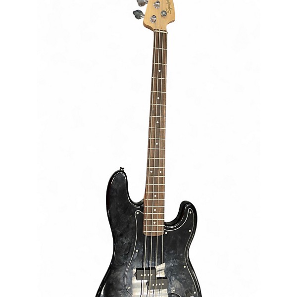 Used Squier Affinity Precision Bass Black Electric Bass Guitar