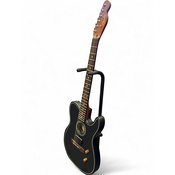 Used Fender Acoustasonic Standard Telecaster Black Acoustic Electric Guitar