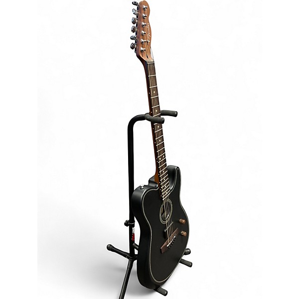 Used Fender Acoustasonic Standard Telecaster Black Acoustic Electric Guitar