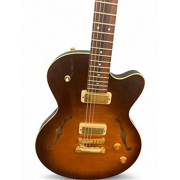 Used Yamaha AEX520 Amber Hollow Body Electric Guitar