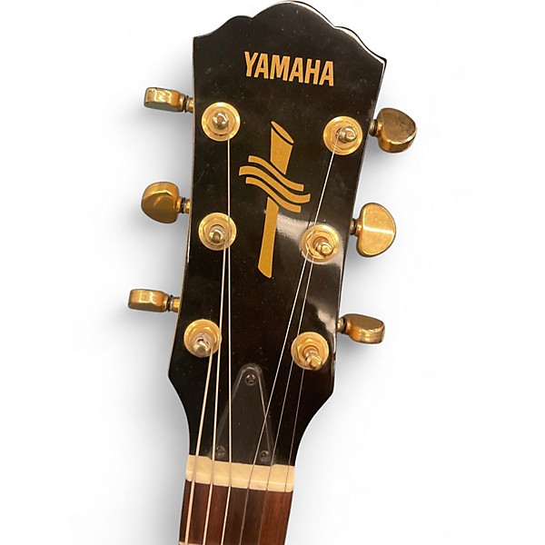 Used Yamaha AEX520 Amber Hollow Body Electric Guitar