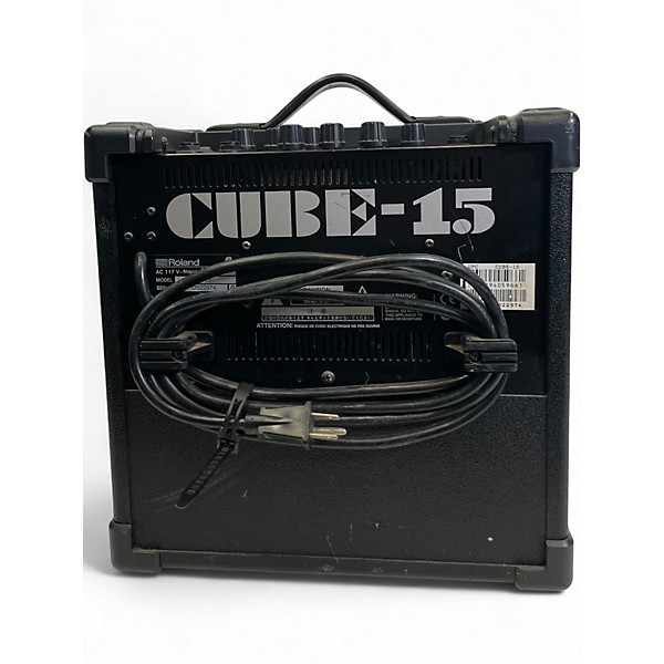 Used Roland Cube 15X 1X8 15W Guitar Combo Amp