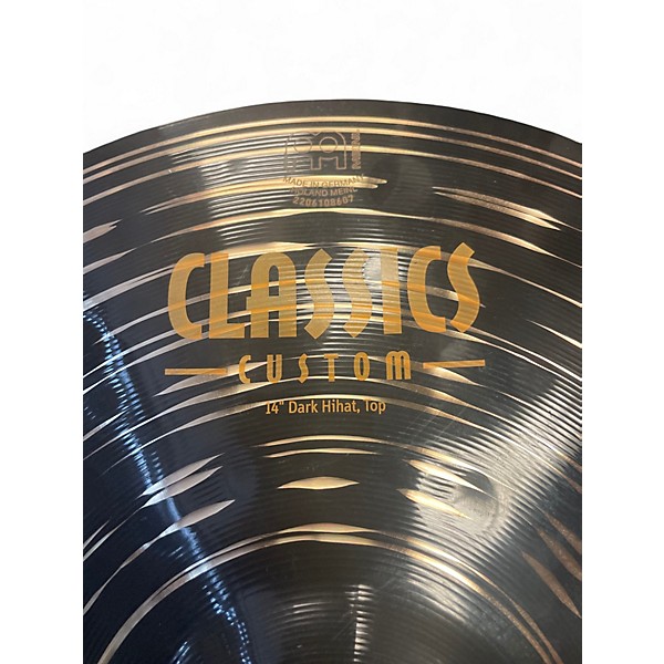 Used MEINL 14in Classic Custom Dark Hi Hat Pair Cymbal