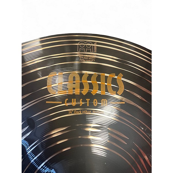 Used MEINL 14in Classic Custom Dark Hi Hat Pair Cymbal