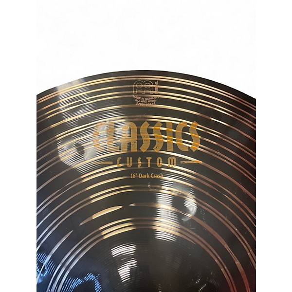 Used MEINL 16in Classic Custom Dark Crash Cymbal