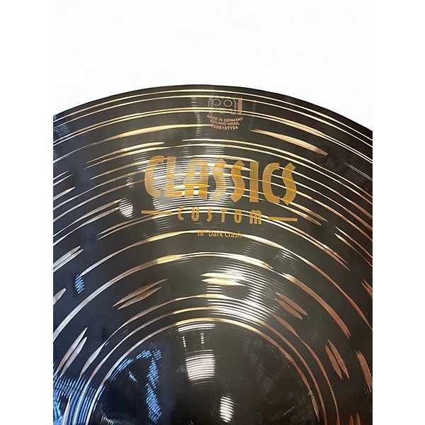 Used MEINL 18in Classic Custom Dark Crash Cymbal