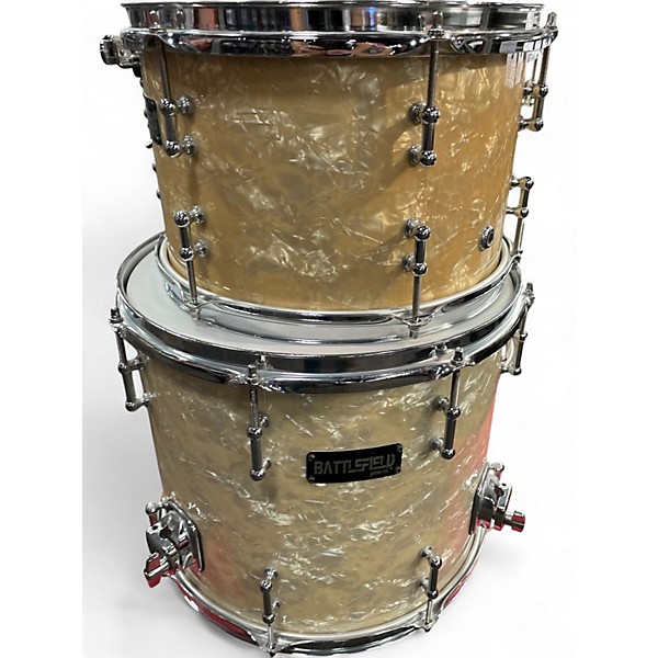 Used Battlefield Drums 7 Piece 7 PIECE 6 PLY MAPLE Natural Drum Kit