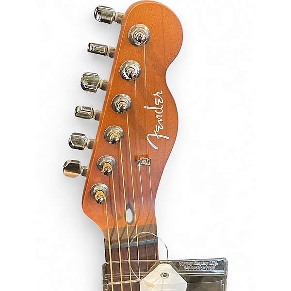 Used Fender ACOUSTASONIC STANDARD TELECASTER Black Acoustic Electric Guitar