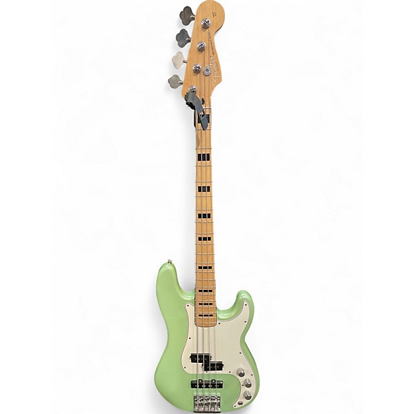 Used Fender GC FSR Deluxe Precision Bass Special Sea Foam Green Metallic Electric Bass Guitar