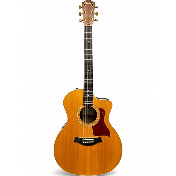 Used Taylor 214CE Deluxe Natural Acoustic Electric Guitar