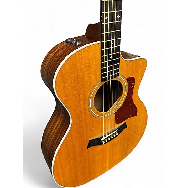 Used Taylor 214CE Deluxe Natural Acoustic Electric Guitar