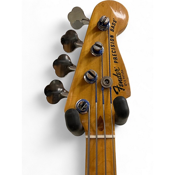 Vintage 1981 Fender Precision Bass Black Electric Bass Guitar