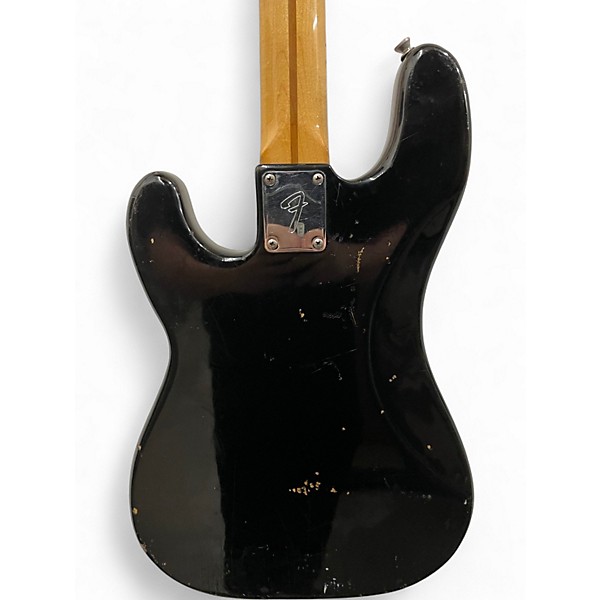 Vintage 1981 Fender Precision Bass Black Electric Bass Guitar