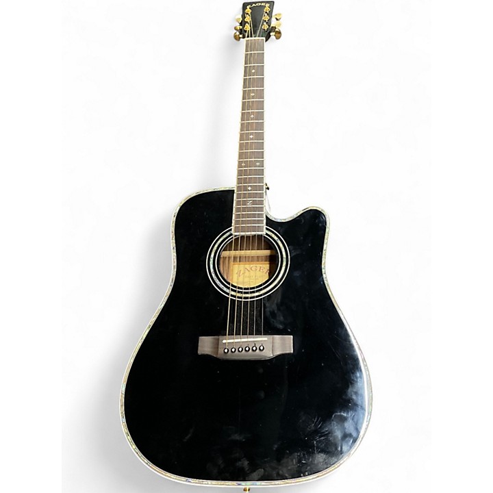 Used Zager Zad 80ce Black Acoustic Electric Guitar Black | Guitar