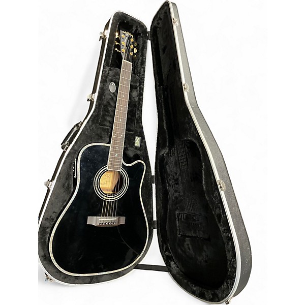 Used Zager Zad 80ce Black Acoustic Electric Guitar