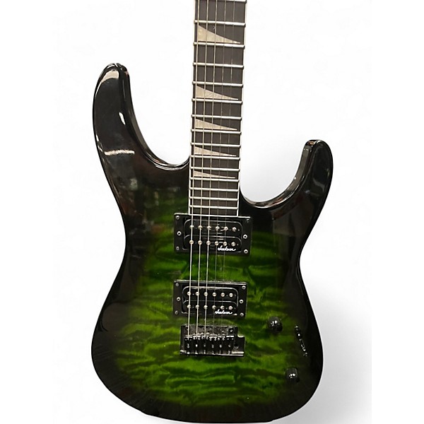 Used Jackson JS20 DINKY Trans Green Solid Body Electric Guitar