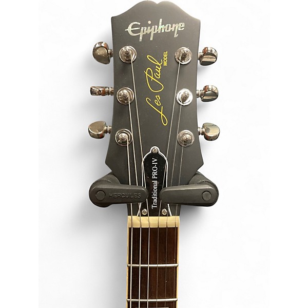 Used Epiphone Les Paul Traditional Pro IV SATIN GOLD Solid Body Electric Guitar
