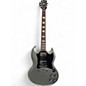 Used 2022 Gibson SG Standard Metallic Silver Solid Body Electric Guitar thumbnail