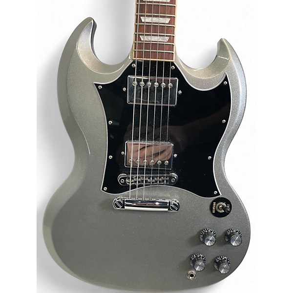 Used 2022 Gibson SG Standard Metallic Silver Solid Body Electric Guitar