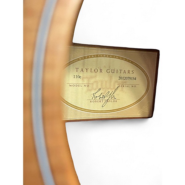 Used Taylor 110E Natural Acoustic Electric Guitar