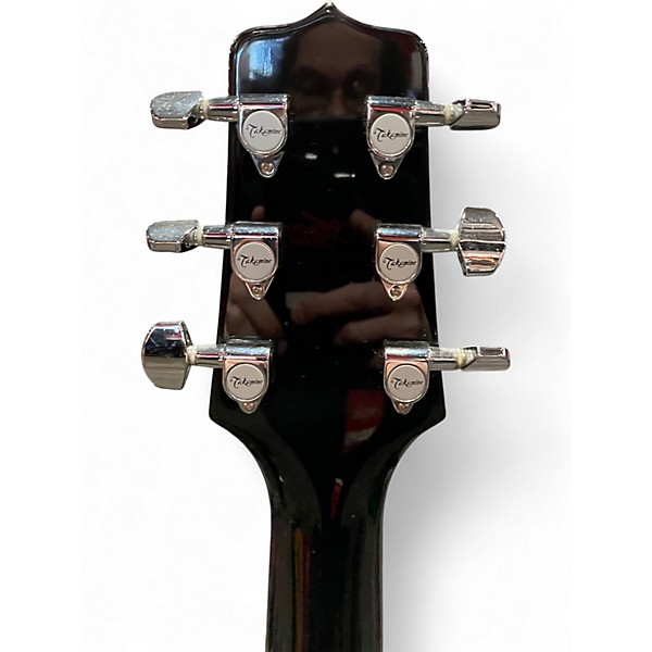 Used Takamine EG531C Black Acoustic Electric Guitar