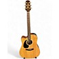 Used Takamine EG340C Left Handed Natural Acoustic Electric Guitar thumbnail