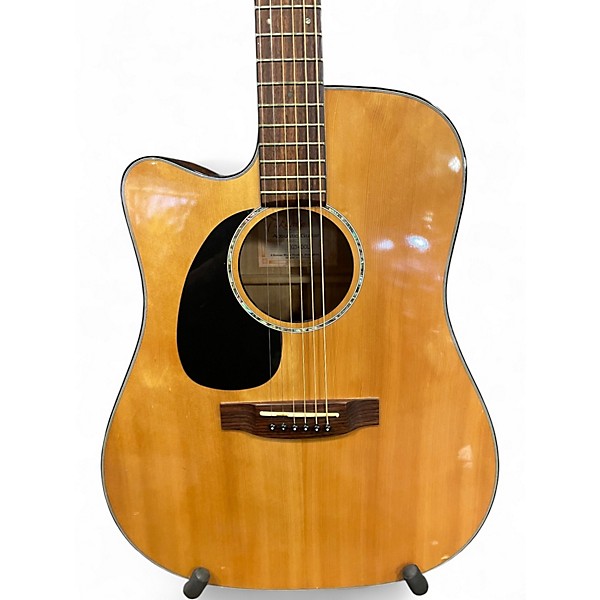 Used Takamine EG340C Left Handed Natural Acoustic Electric Guitar