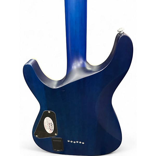 Used Schecter Guitar Research C1 Platinum Sapphire Blue Trans Solid Body Electric Guitar
