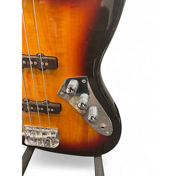 Used Squier Vintage Modified Fretless Jazz Bass 3 Color Sunburst Electric Bass Guitar