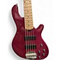 Used Lakland Skyline 55-OS Magenta Electric Bass Guitar