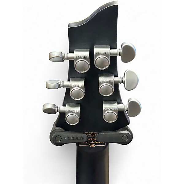 Used Schecter Guitar Research C1 Platinum Translucent Black Solid Body Electric Guitar