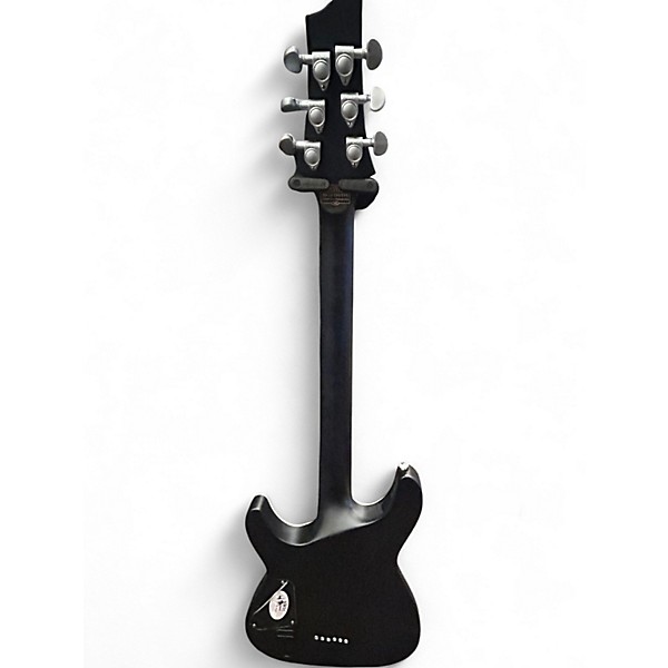 Used Schecter Guitar Research C1 Platinum Translucent Black Solid Body Electric Guitar