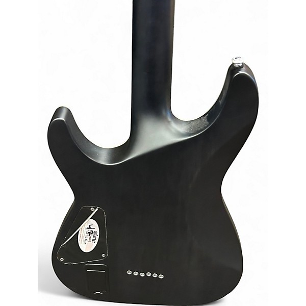 Used Schecter Guitar Research C1 Platinum Translucent Black Solid Body Electric Guitar