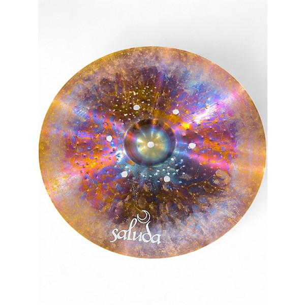 Used Saluda 17in Prototype elictrified vented Cymbal