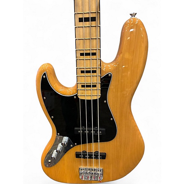 Used Squier Classic Vibe 70s Jazz Bass NATURAL Electric Bass Guitar