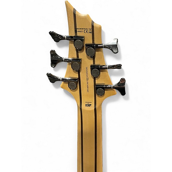 Used ESP LTD B206SM 6 String EXOTIC WOOD GRAIN Electric Bass Guitar