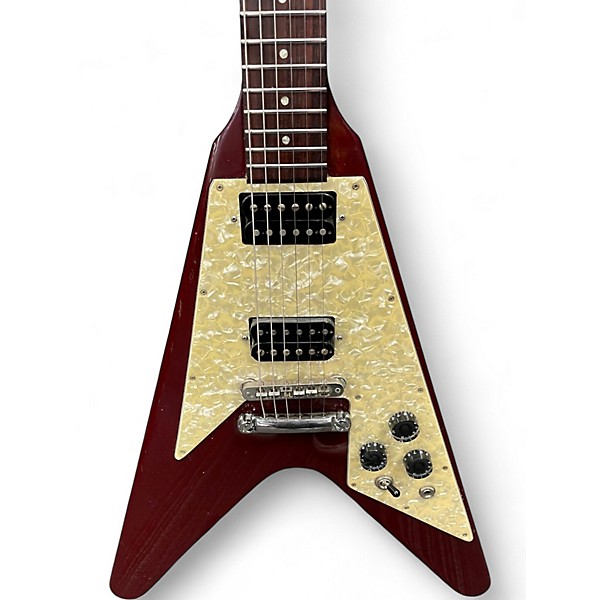 Vintage 1990s Gibson Flying V Heritage Cherry Solid Body Electric Guitar