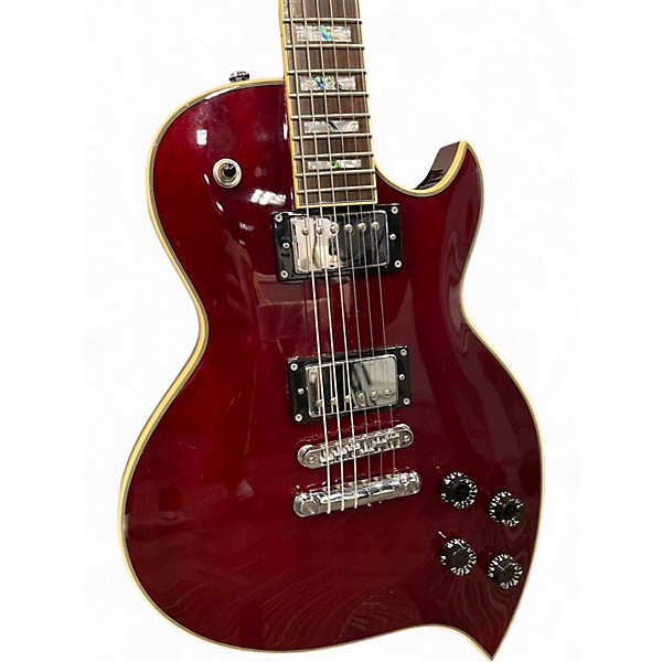 Used D'Angelico Premier TD Trans Red Solid Body Electric Guitar