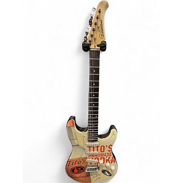 Used Silvertone Tito's Promotional Natural Solid Body Electric Guitar