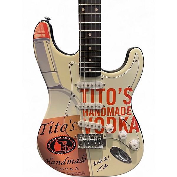 Used Silvertone Tito's Promotional Natural Solid Body Electric Guitar