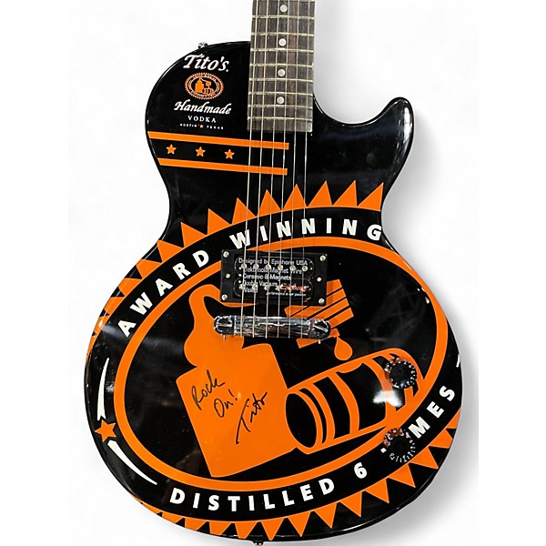 Used Epiphone Les Paul Junior Tito's Handmade Vodka Solid Body Electric Guitar