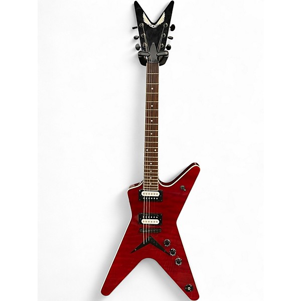 Used Dean ML X Red Quilt Maple  Solid Body Electric Guitar