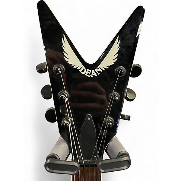 Used Dean ML X Red Quilt Maple  Solid Body Electric Guitar