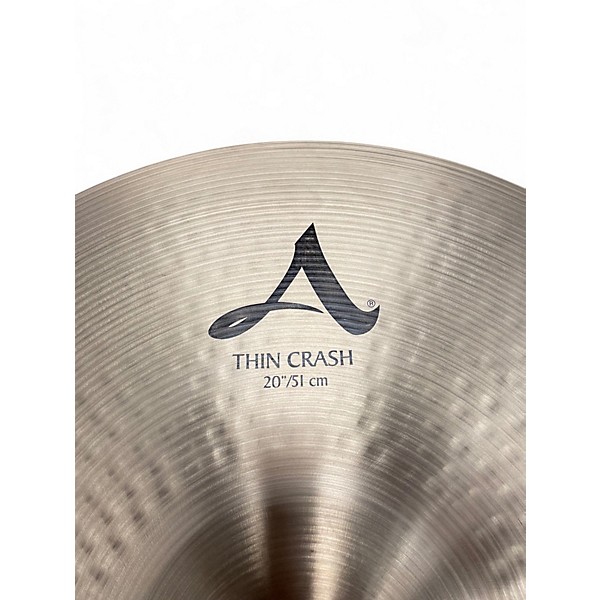 Used Zildjian 20in A Series Thin Crash Cymbal