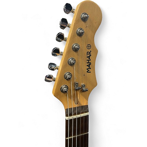 Used Mahar Stratocaster  Alpine White Solid Body Electric Guitar