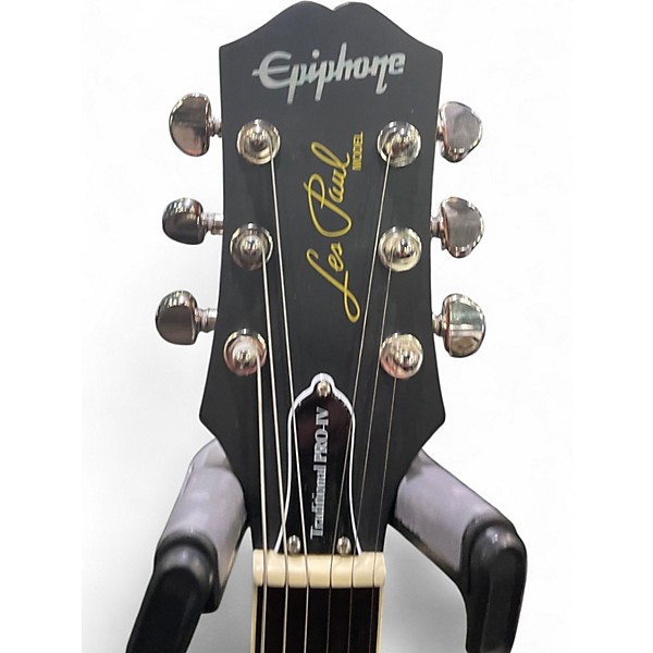 Used Epiphone Les Paul Traditional Pro IV Gold Top Solid Body Electric Guitar